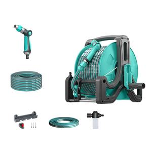 Chariot pour enrouleur de tuyau d'arrosage tout temps - Résistant aux intempéries, manivelle facile, stockage de tuyau de 20 m pour une utilisation toute l'année - Product Image 2