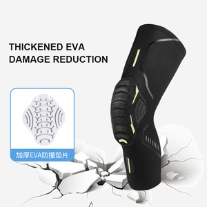 KS-2203 #   Rodillera de baloncesto EVA anticolisión con diseño de panal, manguitos de compresión largos para pierna, protector de rodilla - Product Image 3