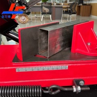 Scie à ruban métallique à angle pivotant CE 7 pouces pour tubes et profilés en acier, scie à froid manuelle semi-automatique pour la découpe des métaux