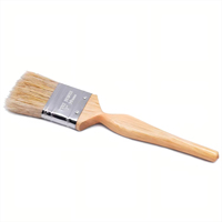 Pinceau en bois Offre Spéciale poils de porc purs épaissis pour le nettoyage pour barbecue usage industriel huile de brosse à plaque mince en fibre de verre
