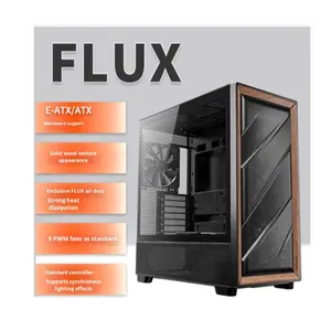 เคสคอมพิวเตอร์ <span class=keywords><strong>Antec</strong></span> FLUX Mid Tower ATX โครงโลหะ ด้านข้างกระจกใส ช่องระบายอากาศ รองรับพัดลมมาตรฐาน 5 ตัว ระบบระบายความร้อนด้วยน้ำขนาด 360 มม. - Product Image 1