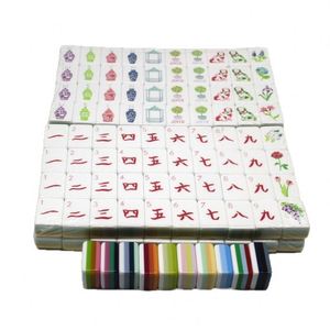 166 tuiles de Mahjong blanches ivoire, style juif et occidental américain, 30 mm, en mélamine acrylique durable, ensemble de jeu manuel, parfait pour les soirées jeux à la maison - Product Image 4
