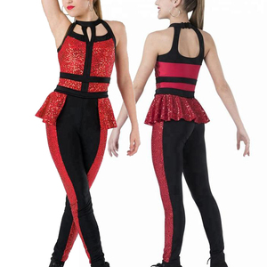 <span class=keywords><strong>Cool</strong></span> Girls Kids <span class=keywords><strong>Jazz</strong></span> & Tap Costume Sequin Zipper Design Competition Show Performance Wear and Dance Costume - Product Image 4
