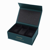 Boîtes cadeaux rigides biodégradables de luxe modernes de style livre avec fermeture magnétique, pour cosmétiques, parfums, crèmes pour les yeux et crèmes pour le visage, faites à la main et gaufrées