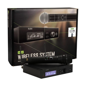 SLXD4 SLX24 Beta58a KSM8 מערכת מיקרופון UHF אלחוטית מקצועית לכנסיית קריוקי לבצע מיקרופון כנסייה - Product Image 1