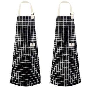 Bán Buôn Hàn Quốc Phiên Bản Của Thời Trang Vải Sọc Sọc In Mô Hình Có Thể Điều Chỉnh Nhà Bếp Nấu Ăn Tạp Dề - Product Image 3