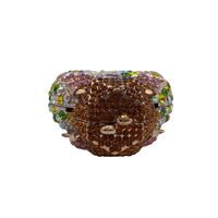 Sac à main de soirée pour femme en forme de flacon de parfum en diamant de luxe en gros
