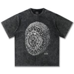 T-shirt Premium de Haute Qualité 100% Coton 210gsm, T-shirt Premium Surdimensionné, Impression Sérigraphique en Relief du Logo, T-shirt Uni pour Hommes - Product Image 6