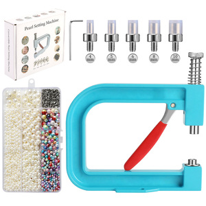 Máquina de abalorios de Material plástico ABS de gran venta, Kit de herramientas de remache pintado con incrustaciones de procesamiento de cuentas de garra de diamantes de imitación de perlas - Product Image 2