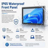 Panel PC Industri 10.1 Inci IP65 Tanpa Kipas Layar Sentuh Kapasitif Komputer Intel N100 Dual LAN RS232 untuk HMI