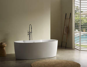 Bañera Acrílica de Alta Calidad, Acabado Brillante, Fácil de Limpiar, Diseño Moderno y Personalizado, con Desbordamiento, para Baño de Hotel - Product Image 2