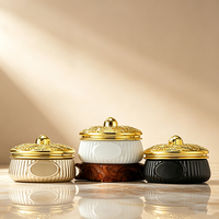 Pot en verre de 150 ml avec couvercle en aluminium, pot cosmétique en verre pour crèmes de soin de la peau, vente en gros de pots en verre vides