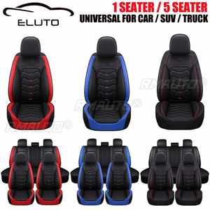 2 housses de siège avant / housses de siège complètes pour voiture 5 places, coussins de siège de voiture, protection en cuir PU universelle - Product Image 1
