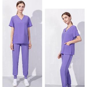 42021LW女性用スクラブスーツレザースーツ女性用セクシーな看護師制服ブラウス - Product Image 4