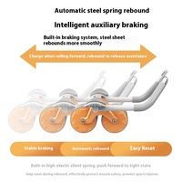 Machine de musculation de base Rebond automatique Ab roue de rouleau d'exercice abdominal avec support de coude