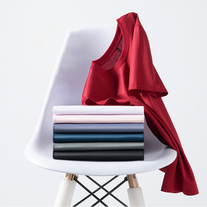 Lujo señoras blanco Tri Blend seda algodón <span class=keywords><strong>camiseta</strong></span> serigrafiado personalizado mujeres liso al por mayor - Product Image 1