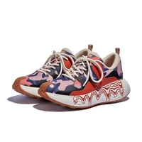 Nouvelles baskets de course à lacets tendance pour l'été, avec empeigne en maille imprimée, semelle intermédiaire en PVC, marque OEM, chaussures décontractées pour jeunes, vente chaude