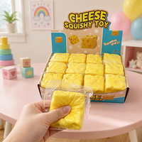 Bâton de fromage simulé en TPR, jouet anti-stress à presser, mignon et doux au toucher, cadeau promotionnel pour fêtes, vente en gros