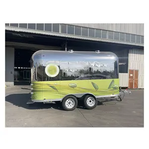 Compact Caravan Camper Airstream Camping Food Trailer Truck With Fully Equipped Kitchen For Sale In USA