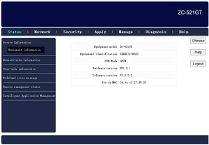 Para el Hogar, Triple Play ZC-521GT XPON ONU 4GE 1POTS 1USB 1CATV AC1200 WiFi de Doble Banda ZXIC FTTH - Product Image 6