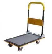 चार पहिया टिकाऊ फोल्डेबल पोर्टेबल स्टील प्लेटफॉर्म ट्रॉली 300 किलोग्राम क्षमता अनुकूलन योग्य ओएम/ओटम औद्योगिक वाणिज्यिक खरीदारी - Product Image 3
