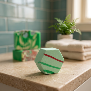 DECK HALLS SHOWER FIZZLE Mousse de Douche Rafraîchissante et Revitalisante aux Herbes, Parfum Sapin Argenté, Épicéa Bleu et Plumeria pour Tous - Product Image 2