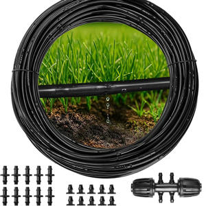 Tubería de riego por goteo de 1/4 de pulgada, PVC negro, sistema de riego para jardín, para camas de cultivo hidropónico y macizos de flores - Product Image 3