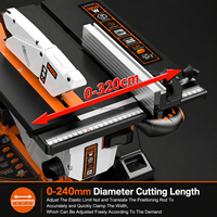 Scie à onglet laser 45 degrés 110V 220V, machine de découpe pour le travail du bois, scie à onglet coulissante pour menuiserie
