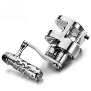 <span class=keywords><strong>Moulinet</strong></span> pour gros gibier <span class=keywords><strong>Moulinet</strong></span> pour pêche à la traîne en eau salée à double frein en métal et pas lent pour pêche en bateau - Product Image 3