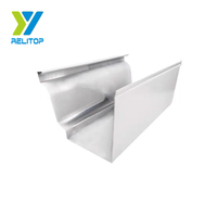 Gouttières rectangulaires en aluminium pour toiture, gouttière de toit en métal, drain de pluie, drain de grêle en aluminium, drain de gouttière industriel, drainage industriel