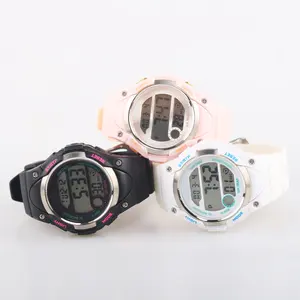Plastic Case Gents Alarm Week Stopwatch Small Size Sport 30m Waterproof Digital Watch For Women Kid