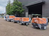 Compresseurs d'air à vis diesel 300CFM Machine à compresseur d'air rotatif mobile à un étage pour remorque à vendre