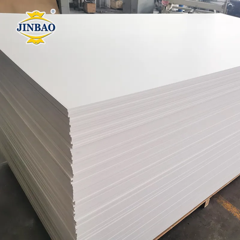 JINBAO plástico blanco de alta densidad colorido 14mm 12mm Sintra 20mm de espesor rígido 9mm 15mm hojas de tablero de espuma de PVC de alta densidad