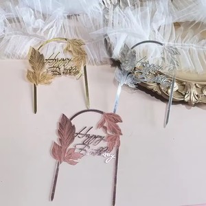 Decoración <span class=keywords><strong>de</strong></span> acrílico para tartas <span class=keywords><strong>de</strong></span> <span class=keywords><strong>cumpleaños</strong></span> y bodas al por mayor, inserto vertical para tartas, decoración para hornear, adornos para el Día <span class=keywords><strong>de</strong></span> la Madre - Product Image 5