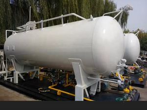 5000 litres Réservoirs de stockage de gaz 2.5ton Pression Ammoniac Semi Trail <span class=keywords><strong>Propane</strong></span> lpg réservoir Skid Station - Product Image 5