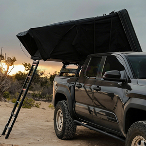 Carpa de Techo Rígida de Fibra de Vidrio para SUV, Lujosa Tienda de Campaña para Techo de Coche 4x4 Todoterreno con Escalera y Toldo, Bolsa para Zapatos - Product Image 5