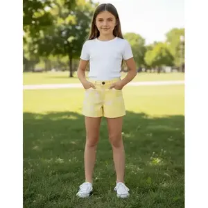 Bermuda in denim elasticizzato da ragazza Adrenaline, vita media, casual, traspirante, in tessuto intrecciato, lunghezza media - Product Image 6