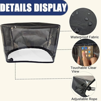 Housse de protection d'écran pour chariot de golf personnalisée, lavable et avec fonction tactile