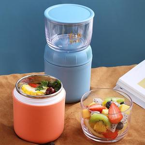 Boîte à lunch Bencircle B62 800ml, mignonne, en plastique, pour enfants, école, adultes, plastique + acier inoxydable, anti-fuite - Product Image 2
