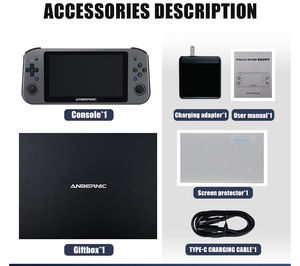 เครื่องเล่นเกมพกพา Anbernic Win600 สีขาว เครื่องเล่นเกมไร้สาย จอ 6 นิ้ว HD จอยสติ๊ก <span class=keywords><strong>3</strong></span> มิติ สำหรับ PS2 - Product Image 5