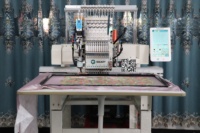 Máquina de Bordar de Alta Velocidad Modelo Popular Galaxy de 12/15 Agujas, de Una Sola Cabeza, para Lentejuelas y Cuentas, para Vestidos, Telas, con Software DAHAO