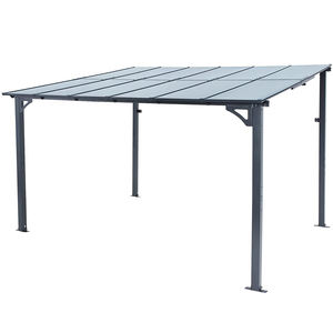 Açık rekreasyon alanı bahçe mobilyaları güneş odası yeni tasarımlar arka bahçesinde güneşlik manuel açılış panjur alüminyum Metal Metal - Product Image 4