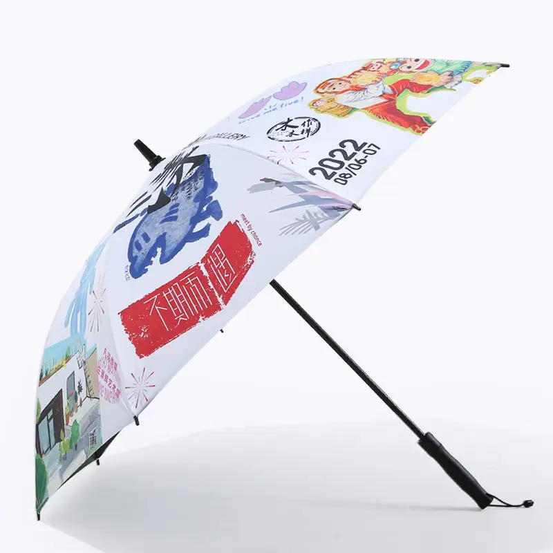 Global Tent Custom Parasol Patio Sterke Grote Premium Kwaliteit Merk Golfparaplu 'S Met Logo Afdrukken