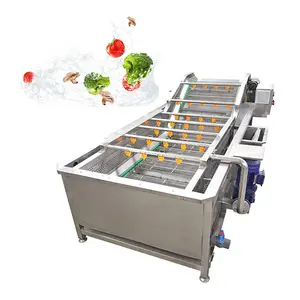Lavadora de burbujas de coco multifuncional, máquina de lavado de piña, verduras y frutas