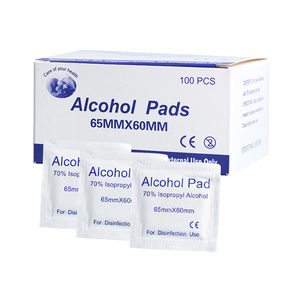 100 toallitas desinfectantes de primeros auxilios por caja, con 70% de <span class=keywords><strong>alcohol</strong></span> isopropílico, estériles, de tela no tejida, para desinfección médica. - Product Image 3