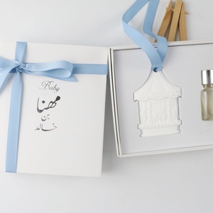 FinRu, ambientador colgante personalizado para armario de coche, difusor de fragancia de aceite esencial de flor de porcelana de cerámica perfumada - Product Image 5