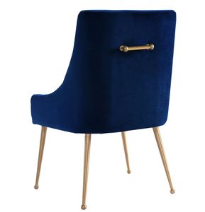 Xingying phong cách hiện đại trong nhà ăn nâng ghế đương đại màu xanh chần sợi vải nhung kim loại chân cung cấp móng tay bao gồm vẻ đẹp - Product Image 5