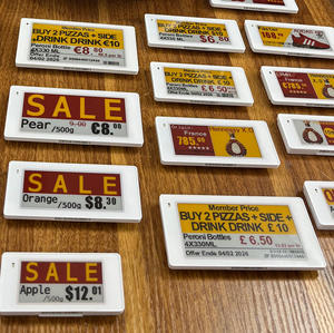 ป้ายราคาอิเล็กทรอนิกส์ ESL Mtag75 ระบบป้ายดิจิทัลสำหรับซูเปอร์มาร์เก็ต ขนาด 2.13 นิ้ว รองรับ Ble Wifi ป้ายราคาอิเล็กทรอนิกส์ E-Paper สำหรับร้านค้า - Product Image 1