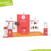 3x6m 10x10ft stand d'exposition Custom Printed Portable background Light backdrop LED Exhibition stand