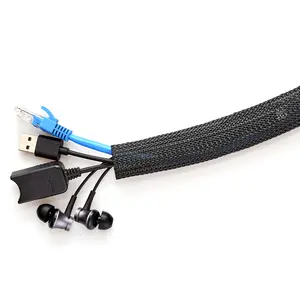 Harga pabrik JDD kawat nilon kepang lengan bungkus kabel dapat diperbesar Produsen pemasok sleeving